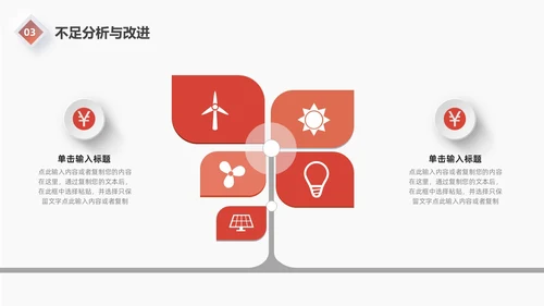 红色微粒体工作总结汇报PPT模板