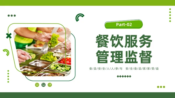 绿色商务风食品安全知识培训PPT全国食品安全法宣传周