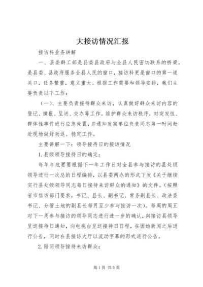 大接访情况汇报 (5).docx