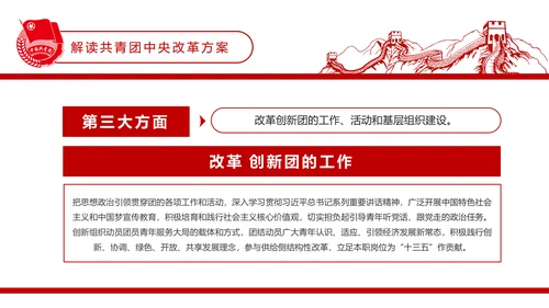 共青团中央改革方案学习教育党课PPT模板