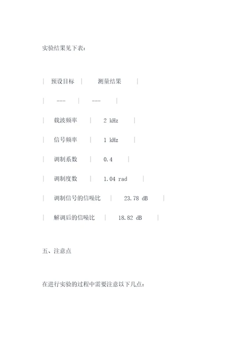通信原理系统实验报告
