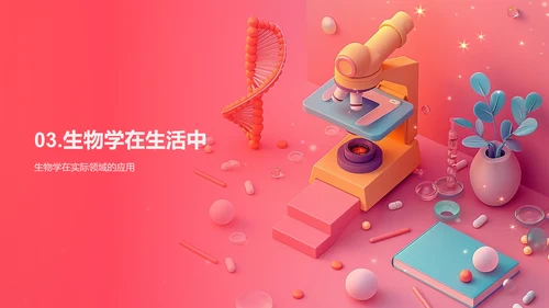 探索生物学基础PPT模板