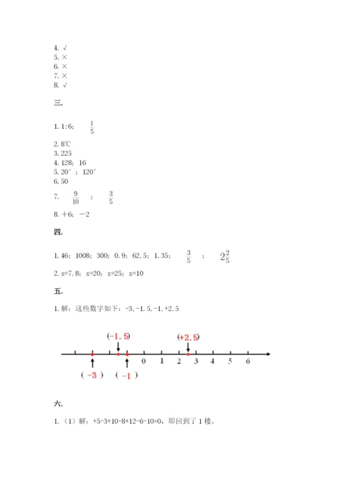 浙江省【小升初】2023年小升初数学试卷精品（全国通用）.docx