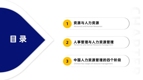 蓝黄微粒简约人力资源管理培训PPT员工培训