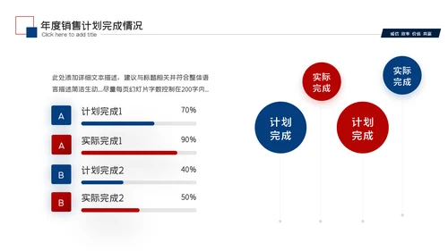 红蓝工作总结年中总结述职报告工作汇报PPT