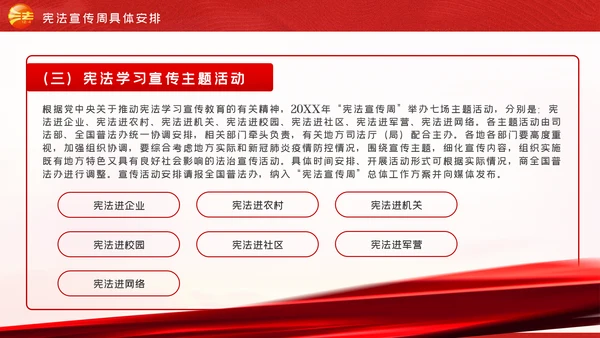 国家宪法日全国法制宣传日宪法宣传周工作方案PPT