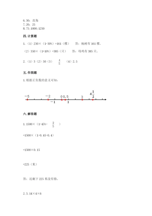 濮阳市小升初数学测试卷完整版.docx
