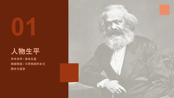 马克思主义学术风人物介绍ppt课件模板