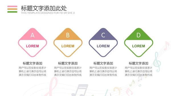 五线谱音符音乐教学课件通用PPT模板