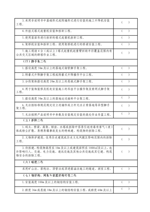 危险性较大的分部分项工程清单汇总.docx