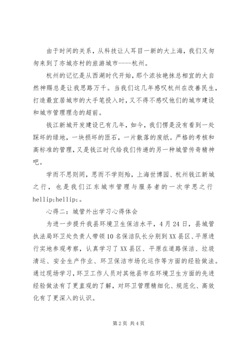 城管外出学习心得体会.docx