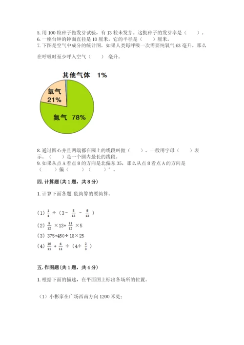 小学数学六年级上册期末考试试卷精品（易错题）.docx