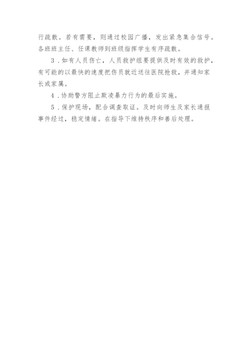 中小学校园欺凌事件预防与处理应急预案.docx