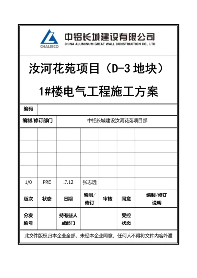 电气安装综合项目施工专项方案.docx