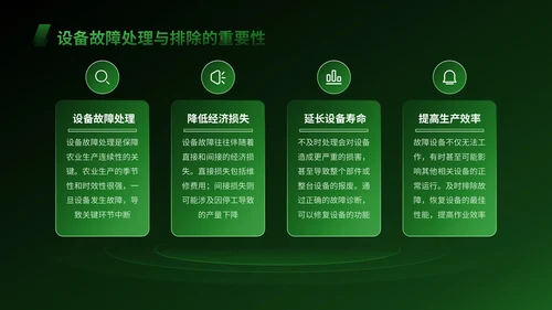 绿色科技风智慧农业设备操作指南PPT模版