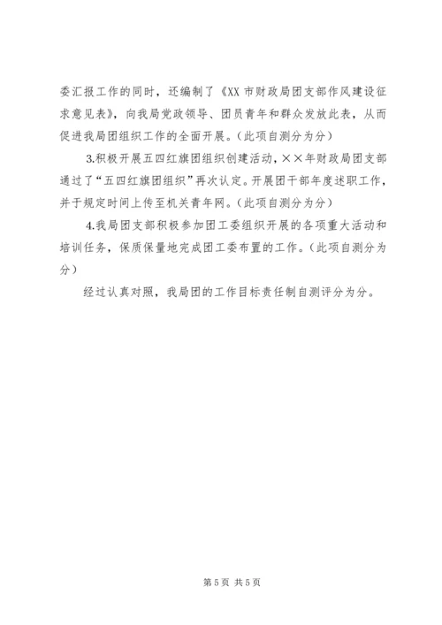 团支部目标管理考核自查情况报告 (4).docx