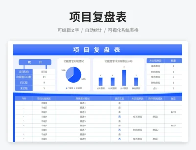 项目复盘表