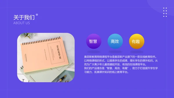 简约风教育网络课程平台商业计划书