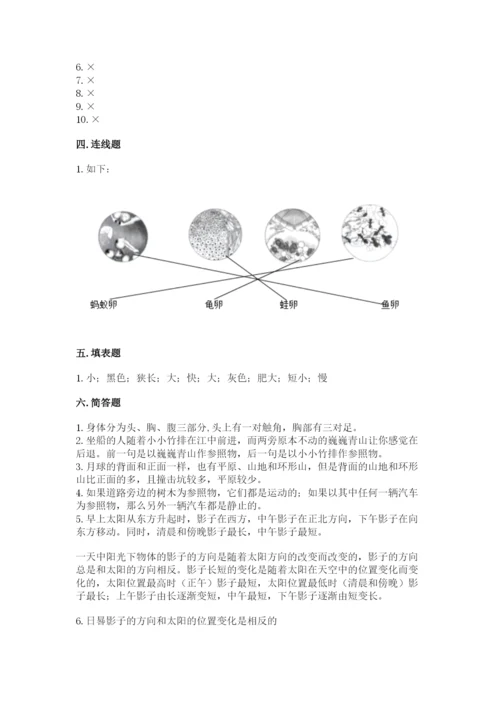 教科版小学科学三年级下册 期末测试卷必考.docx