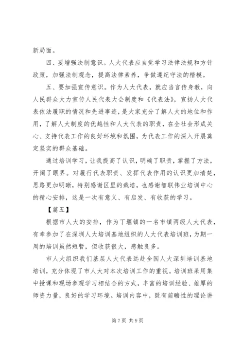 人大代表工作心得体会5篇.docx