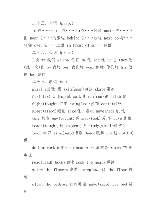 小升初英语单词分类汇总.docx
