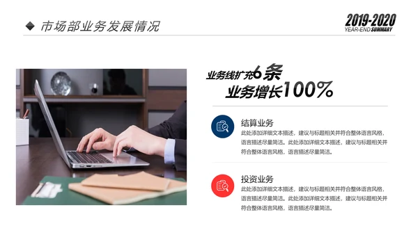 欧美2020市场部新年计划年终总结述职报告PPT