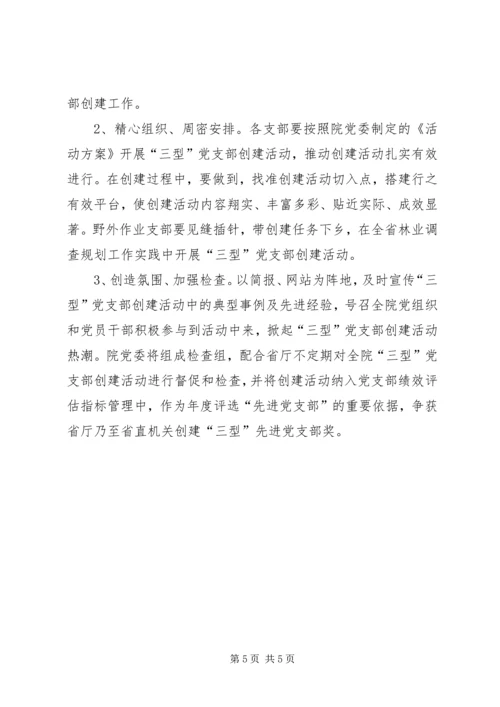 省规划院出台了创建“三型”基层党支部活动方案 (4).docx