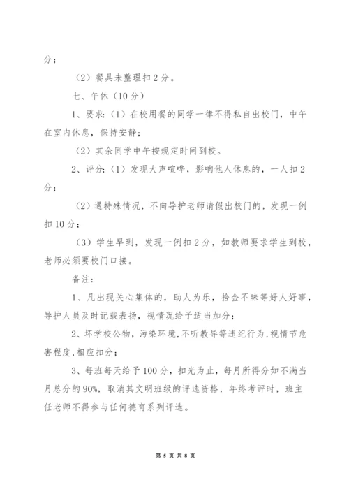 小学常规评比方案.docx