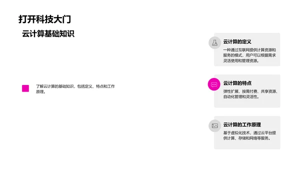 探索云计算技术PPT模板