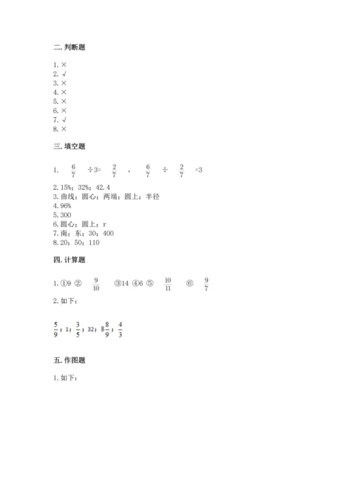小学数学六年级上册期末试卷（实用）word版.docx