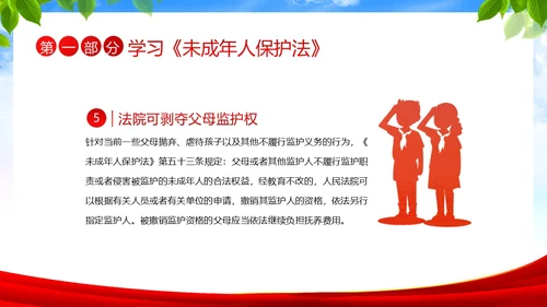 保护未成年人学习未成年人保护法讲座PPT课件公益宣传