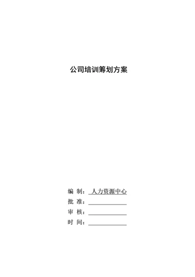 公司年度培训综合计划专题方案.docx