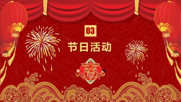 中国传统文化春节习俗PPT模板