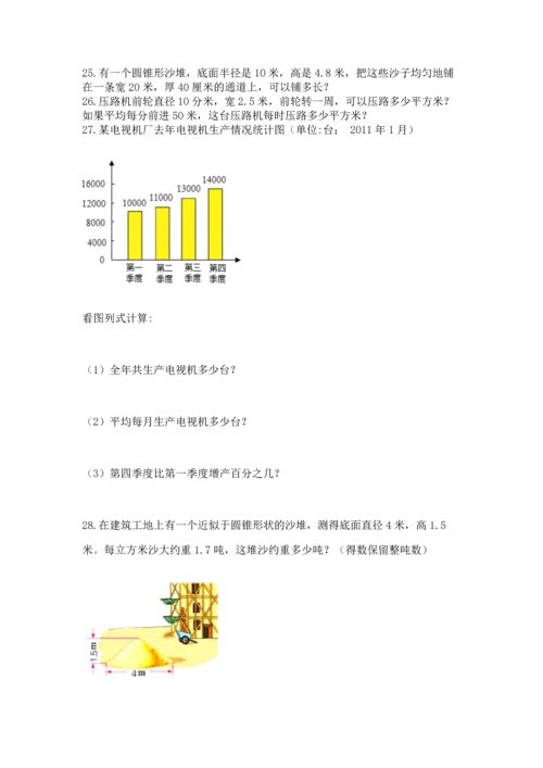 六年级小升初数学应用题50道含答案（模拟题）.docx