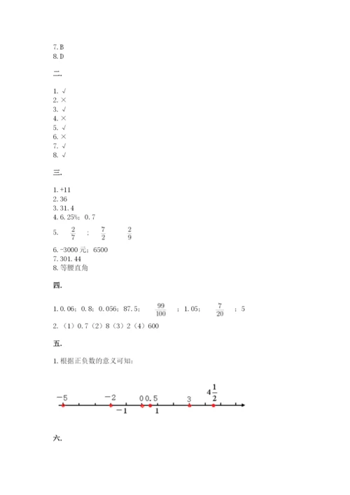苏教版小升初数学模拟试卷精品（达标题）.docx