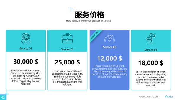 创意蓝色商业计划书公司简介商务PPT模板