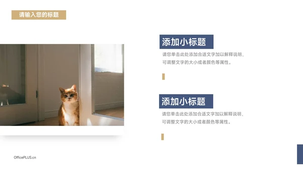 蓝金大气商务简洁工作总结汇报PPT模板