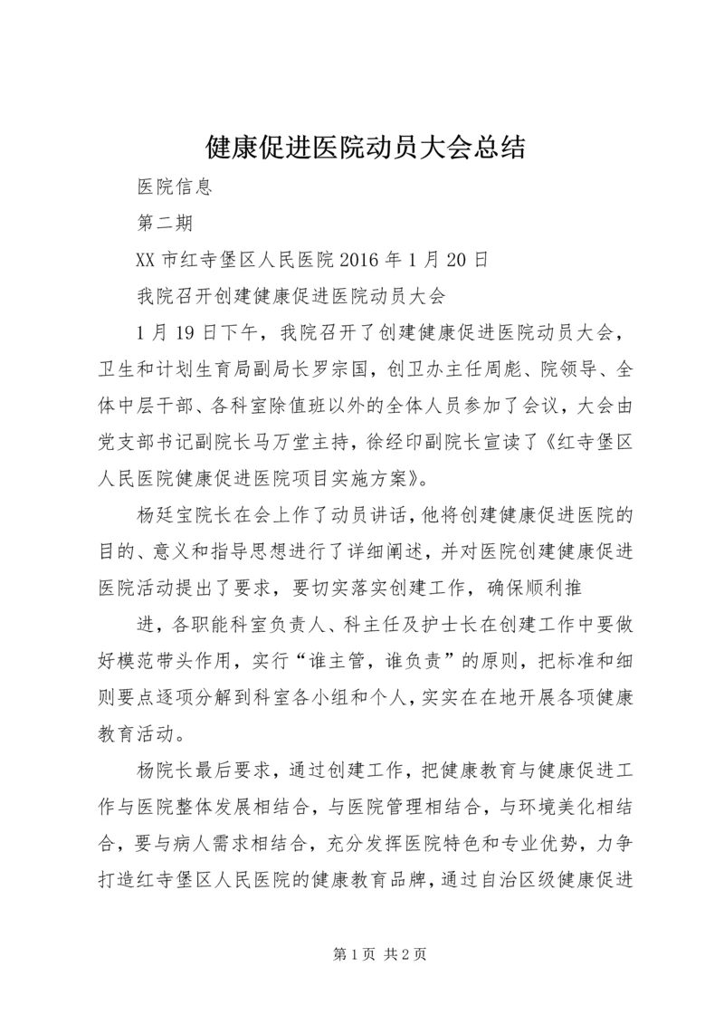 健康促进医院动员大会总结.docx