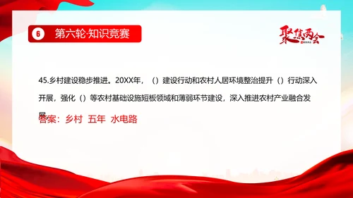全国两会知识竞赛两会精神两会应知应会PPT课件