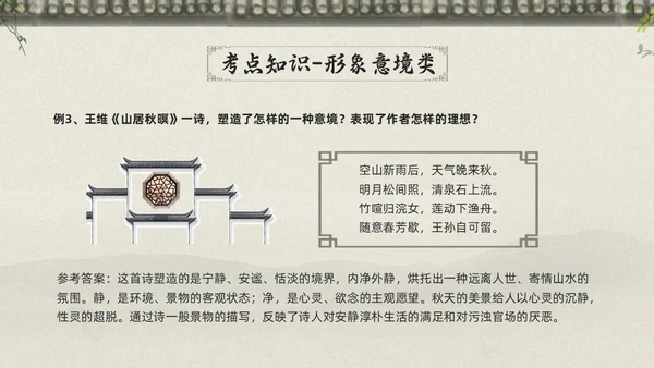 浅色古风高考诗歌鉴赏PPT模板宣传PPT动态PPT