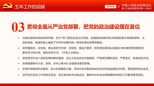 全国两会政协常委会工作报告ppt