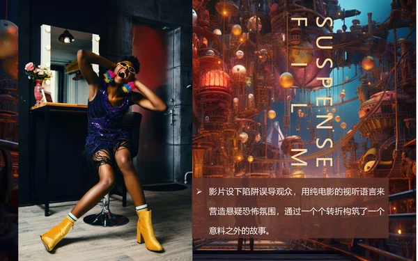影视欣赏悬疑片悬疑电影通用PPT模板