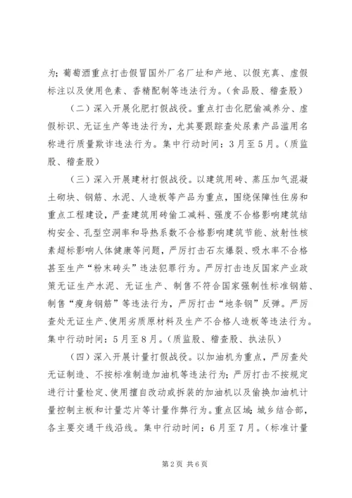 质监局工作实施方案 (5).docx