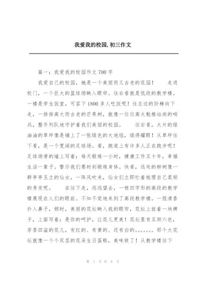 我爱我的校园,初三作文.docx