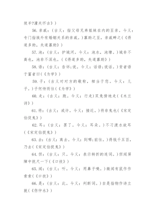 初中语文古今异义词归纳总结.docx