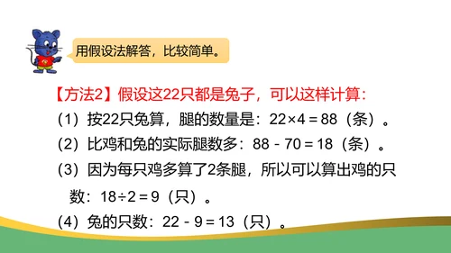 鸡兔同笼数学奥数教学课件通用PPT课件模板
