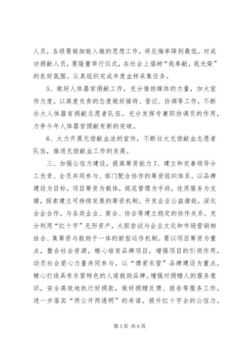 市红十字会工作计划.docx