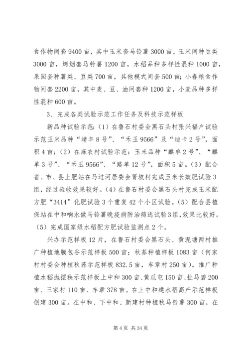 乡镇经济服务中心工作总结及某年工作计划.docx