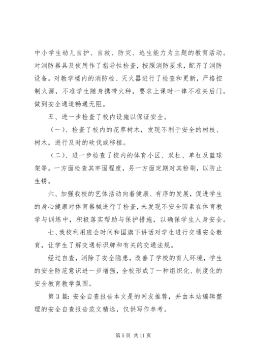 安全自查报告（推荐5篇）.docx