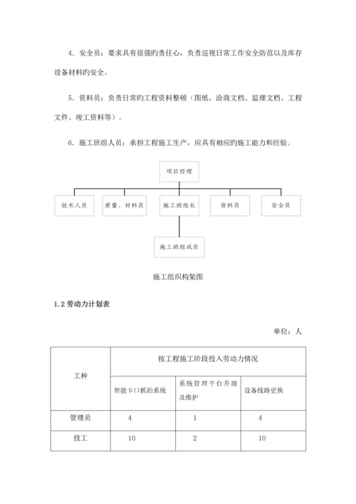 高清卡口维护项目施工组织设计.docx